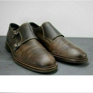 Cole Haan Buckle Ankle Brogues Brow Shoes Sz 9 M